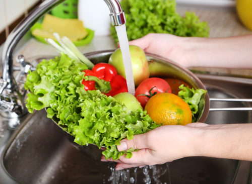 Lavar verduras: pérdida de peso poco saludable