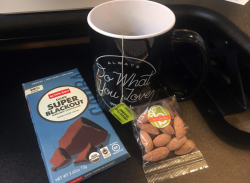 Lo que aprendí después de la dieta cetogénica 13 El té verde reemplaza las almendras con chocolate orgánico