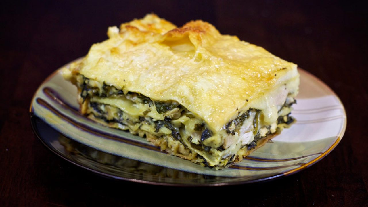 Lasaña De Yogur De Espinacas