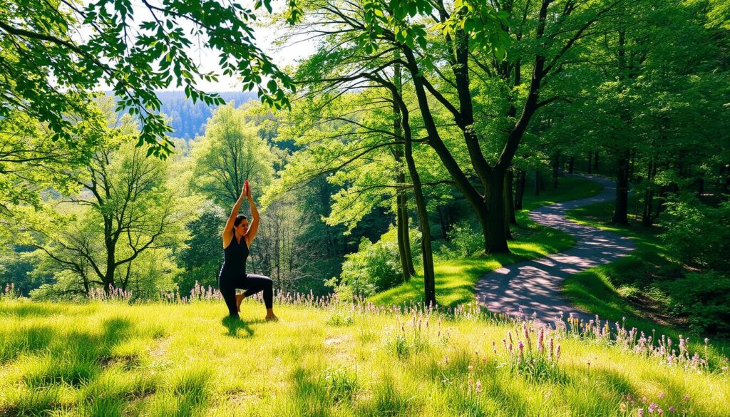 Yoga y caminatas en la naturaleza Yoga y caminatas en la naturaleza